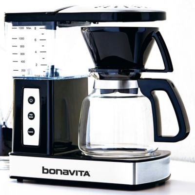 Bonavita BV01002US 8-Cup Glass Carafe Coffee Brewer in Stainless Steel/Black - www ...